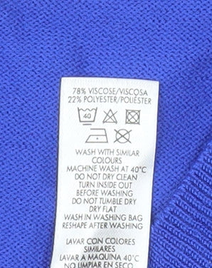 Mens UK Size M Gallery Blue Pullover Jumper