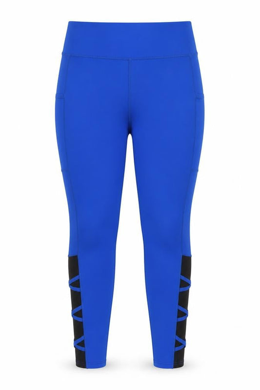 Womens UK Size XL POP FIL Slim Fit Leggings Blue Leggings