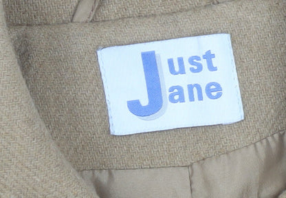 Womens UK Size 14 Just Jane Beige Duffle Coat