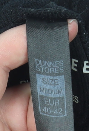 Womens UK Size M Dunnes Stores Regular Fit Jogger Black Trousers