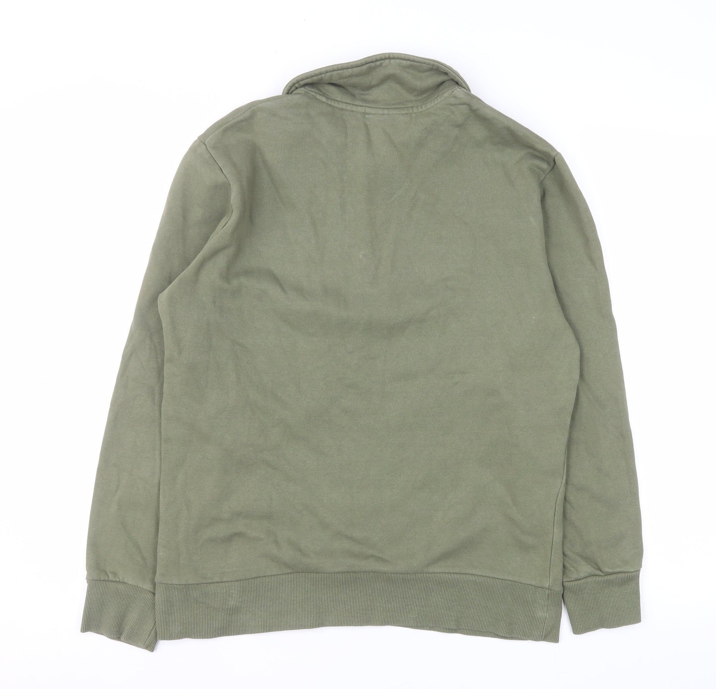 Mens UK Size S ASOS Green Henley Sweatshirt