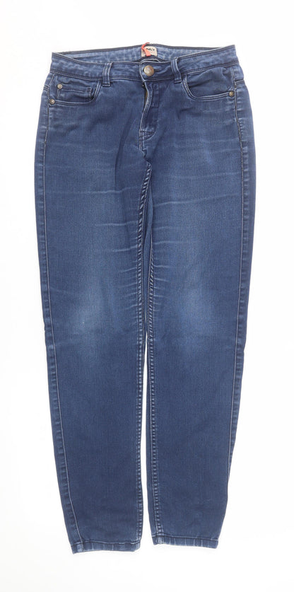 Womens UK Size M Only Regular Fit Straight Blue Jeans