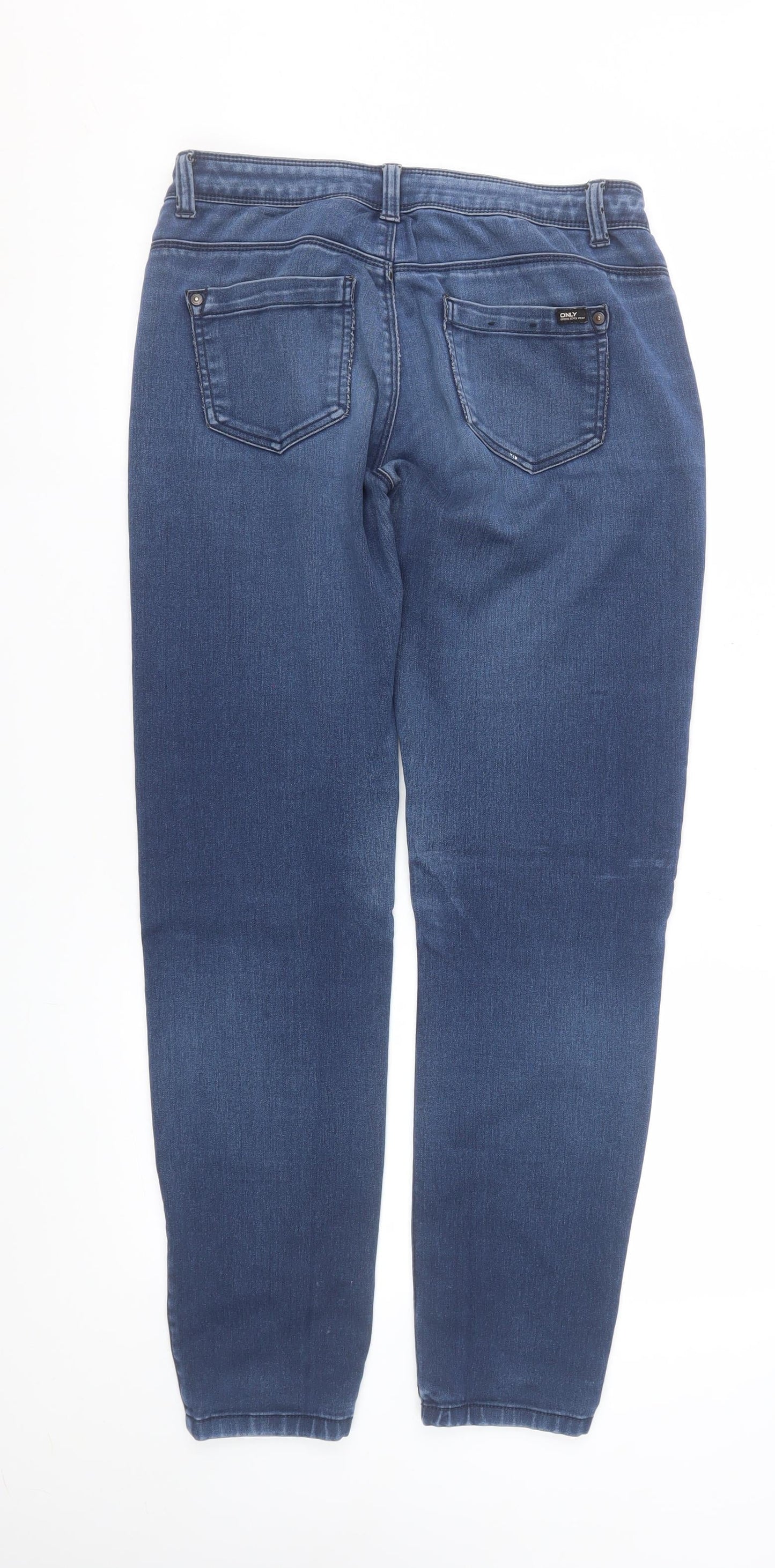 Womens UK Size M Only Regular Fit Straight Blue Jeans