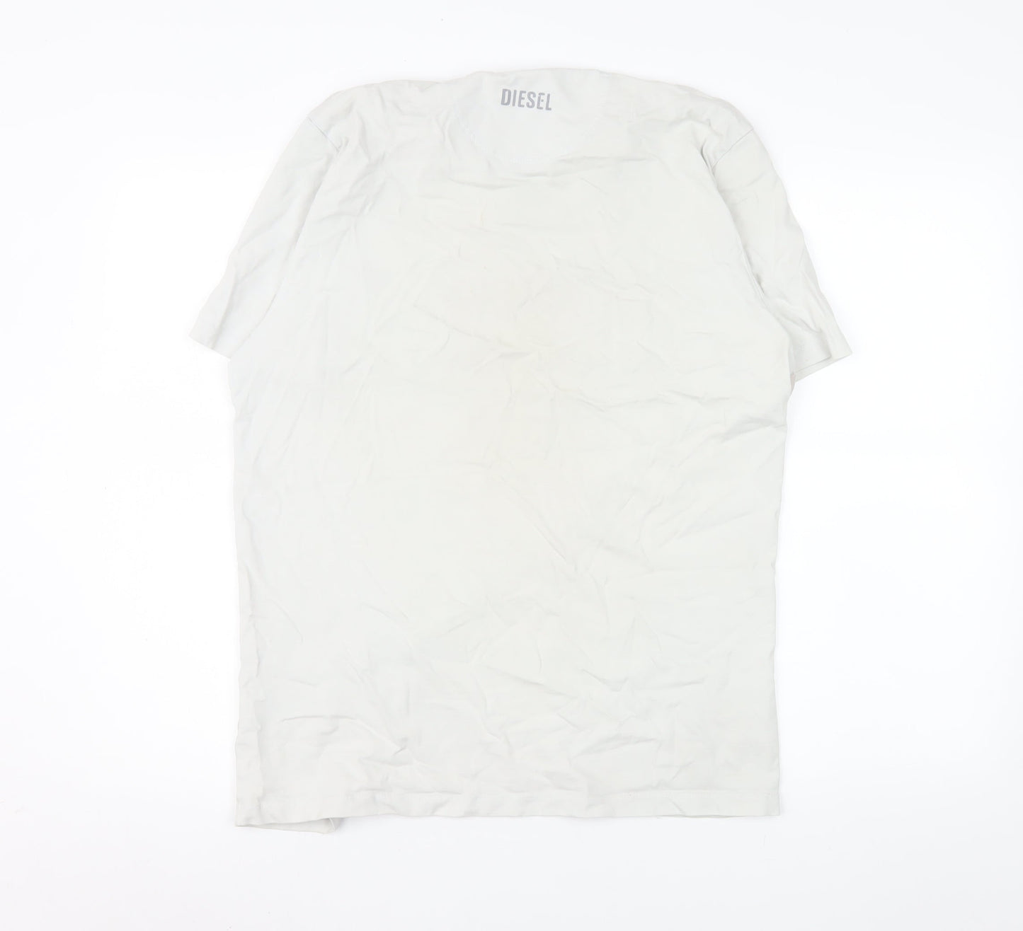 Mens UK Size XL Diesel White  T-Shirt