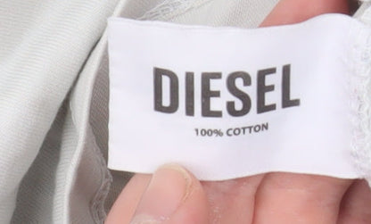Mens UK Size XL Diesel White  T-Shirt