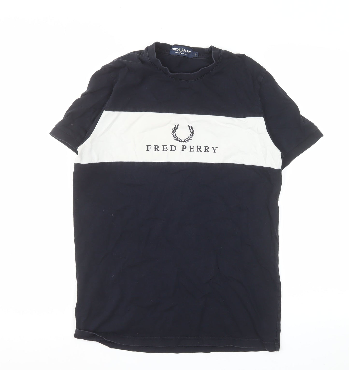 Mens UK Size S Fred Perry Blue  T-Shirt
