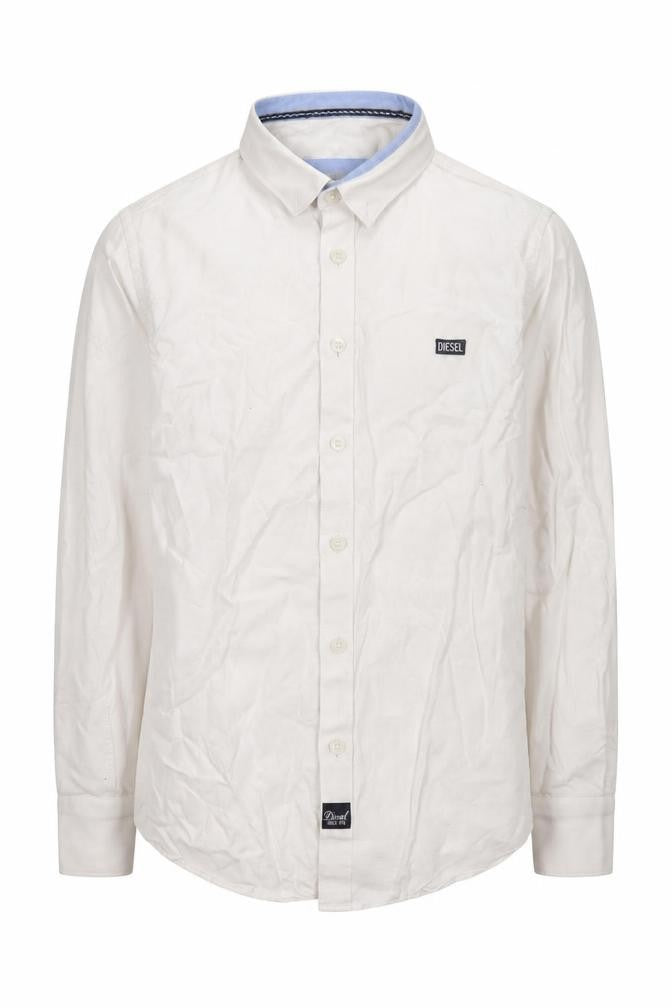 Boys UK Size 9-10 Years Diesel Beige Basic Button-Up
