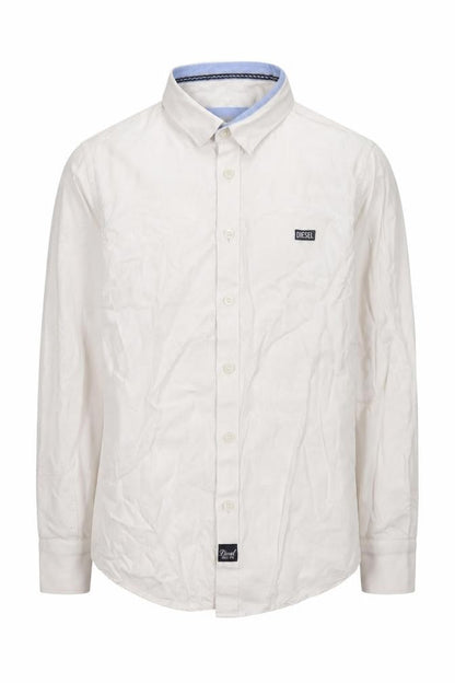 Boys UK Size 9-10 Years Diesel Beige Basic Button-Up
