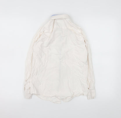 Boys UK Size 9-10 Years Diesel Beige Basic Button-Up