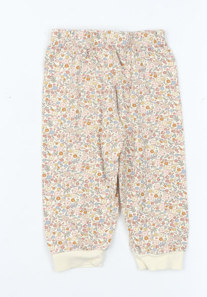 Primark Unisex Baby Floral Jogger Trousers Multicoloured 12-18 Months