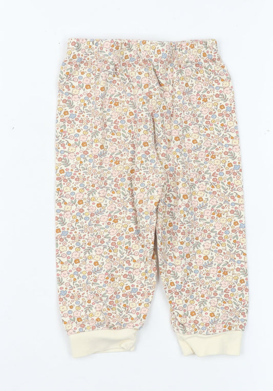 Primark Unisex Baby Floral Jogger Trousers Multicoloured 12-18 Months