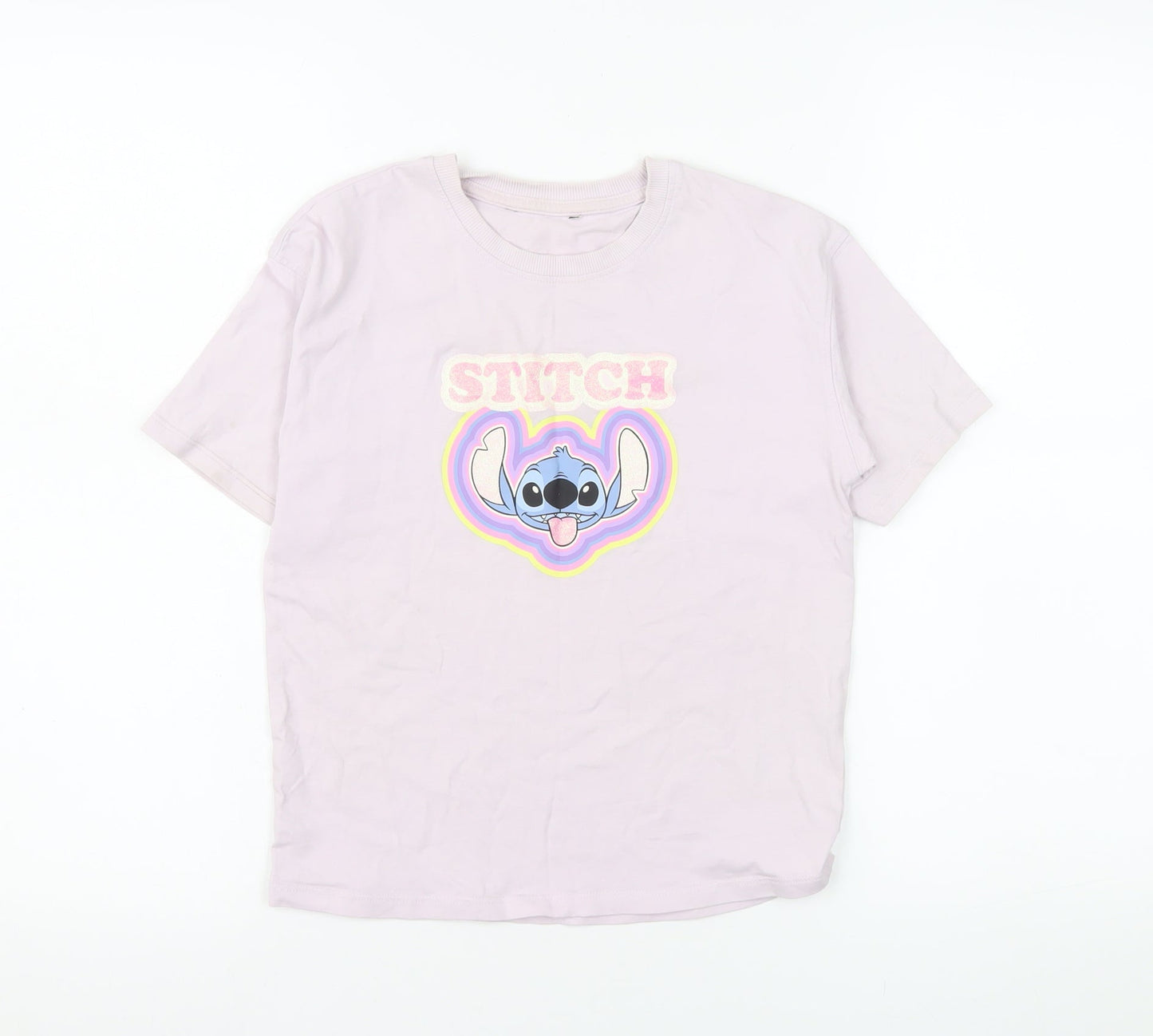 Girls UK Size 9-10 Years George Pink Graphic Print Basic T-Shirt