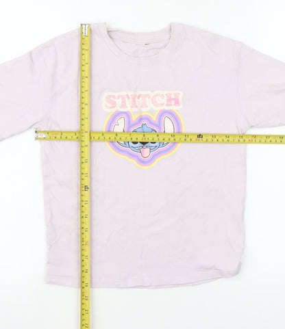 Girls UK Size 9-10 Years George Pink Graphic Print Basic T-Shirt