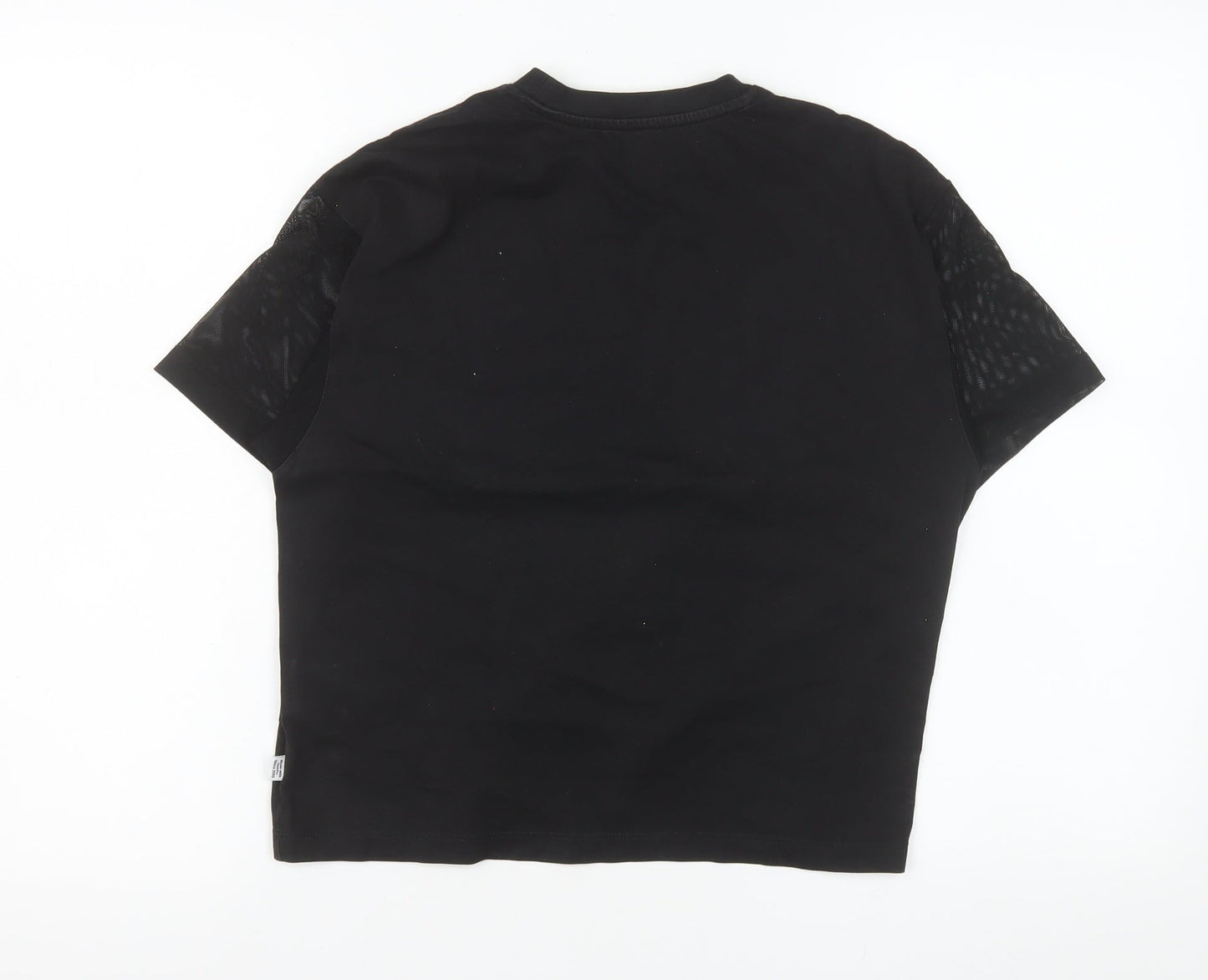 Womens UK Size S PUMA Black Basic T-Shirt