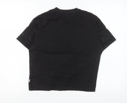 Womens UK Size S PUMA Black Basic T-Shirt