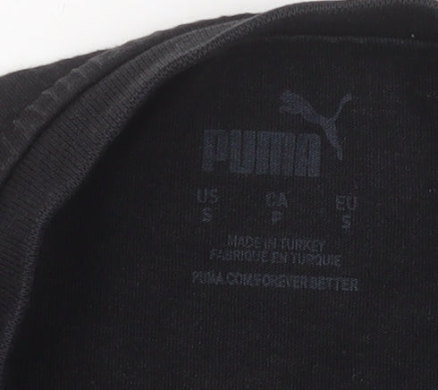 Womens UK Size S PUMA Black Basic T-Shirt
