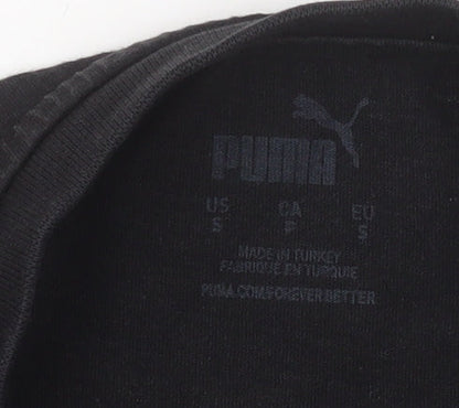 Womens UK Size S PUMA Black Basic T-Shirt