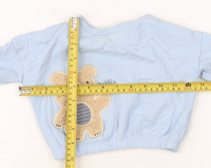 Next Baby Blue Bear Appliqué Pullover T-Shirt 3-6 Months