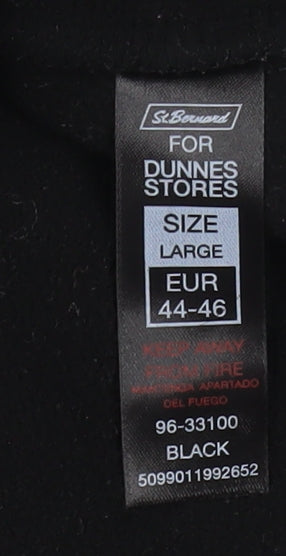 Mens UK Size L St. Bernard for Dunnes Stores Black Basic Jacket
