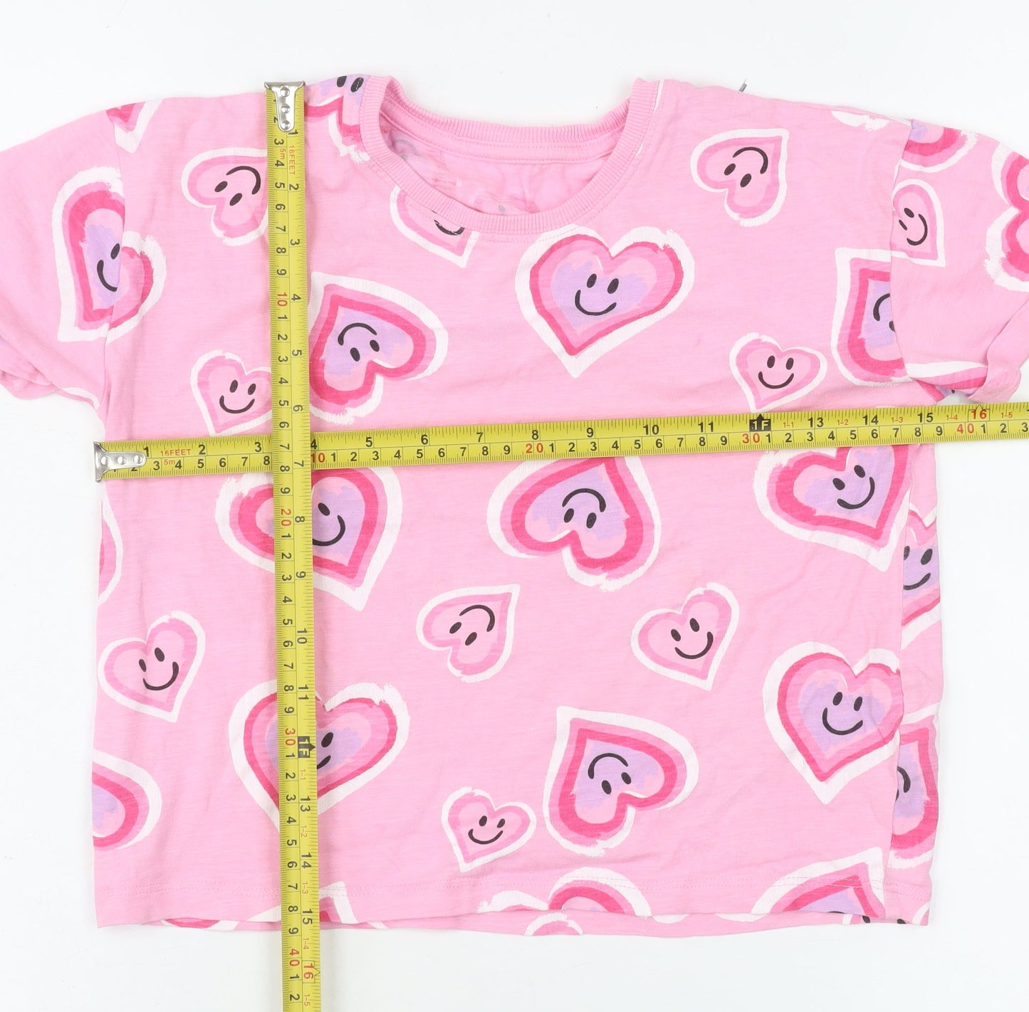 Girls UK Size 4-5 Years Dunnes Stores Pink Basic T-Shirt