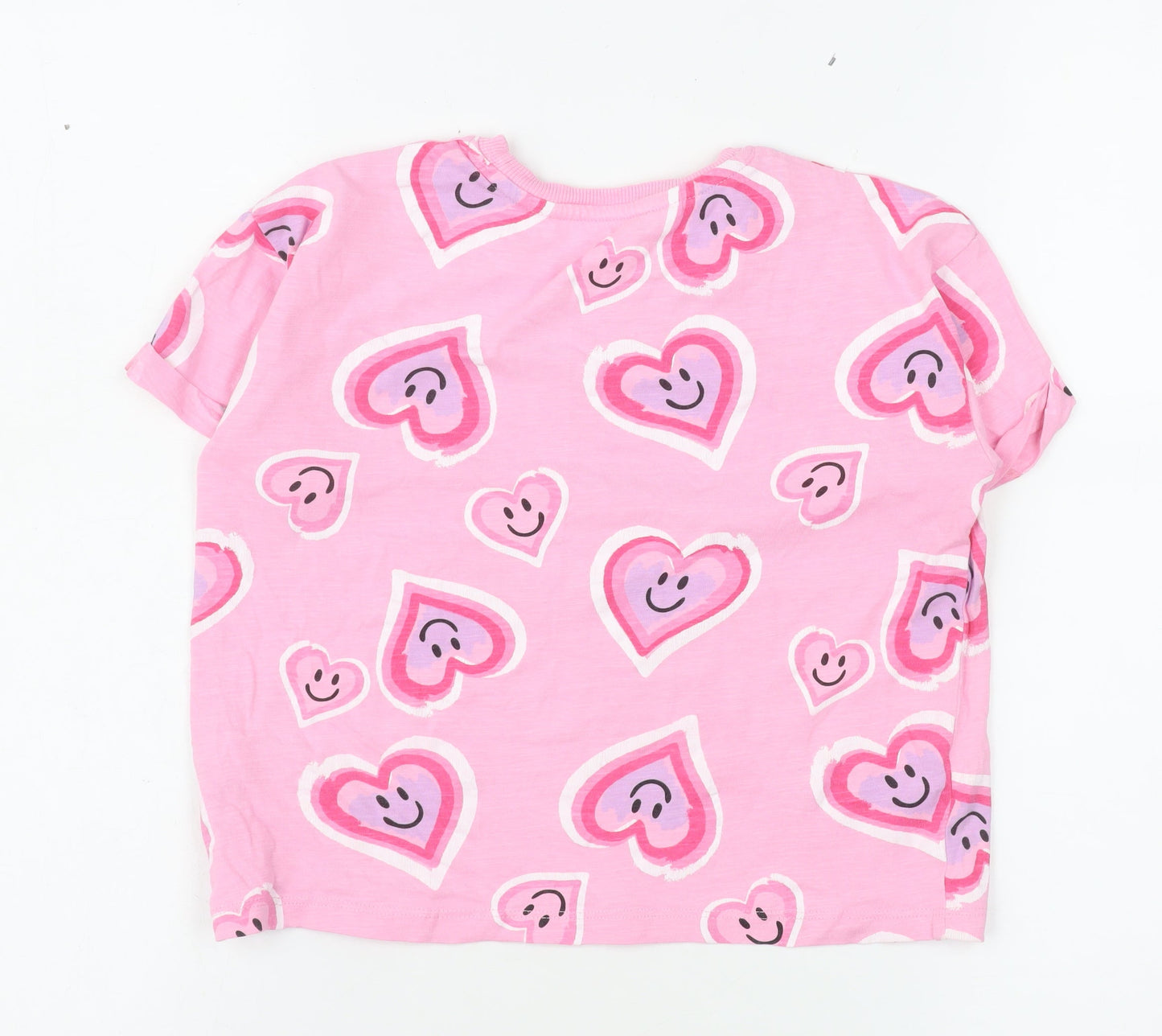 Girls UK Size 4-5 Years Dunnes Stores Pink Basic T-Shirt