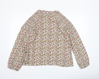 Womens UK Size 14 NEXT Multicoloured Tunic Blouse