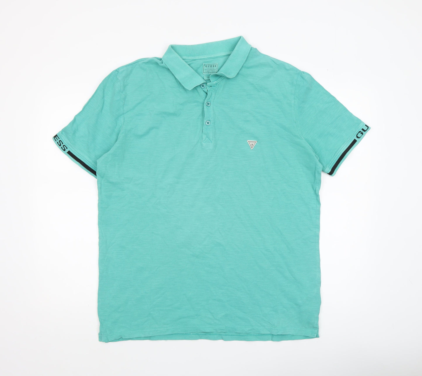 Mens UK Size XL GUESS Cotton Polo Shirt