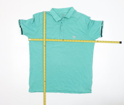 Mens UK Size XL GUESS Cotton Polo Shirt
