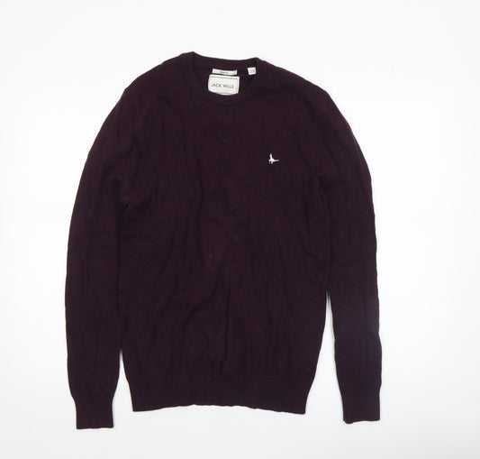 Mens UK Size XS Jack Wills Purple Pullover Jumper