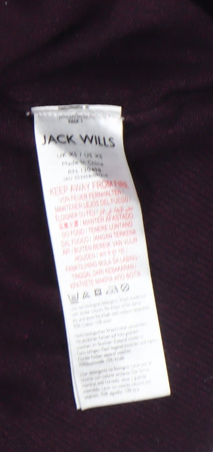Mens UK Size XS Jack Wills Purple Pullover Jumper