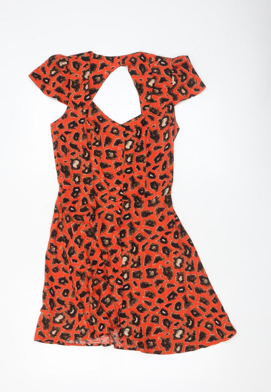 Womens UK Size 8 Topshop A-Line Dress