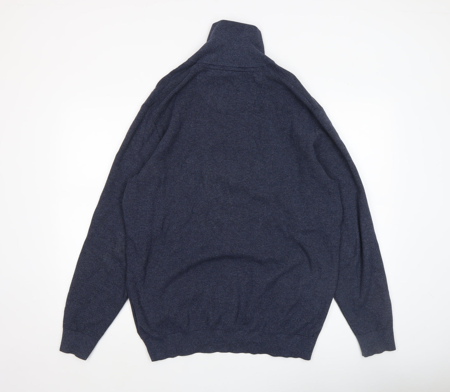 Mens UK Size XL Casa Moda Blue Full Zip Jumper