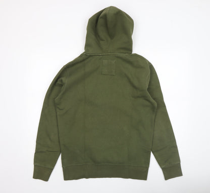 Mens UK Size S Pull&Bear Green Pullover Hoodie