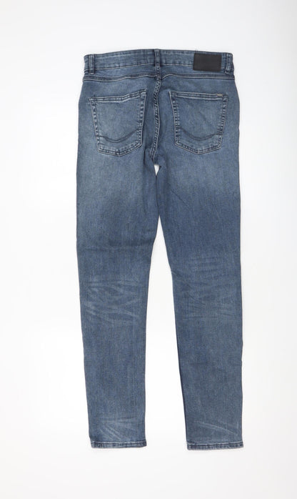 Mens UK Size 30 Pull&Bear Slim Fit Skinny Blue Jeans