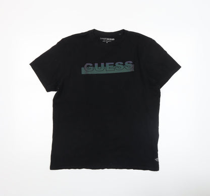 Mens UK Size M GUESS Black  T-Shirt
