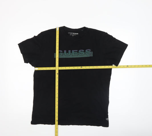 Mens UK Size M GUESS Black  T-Shirt