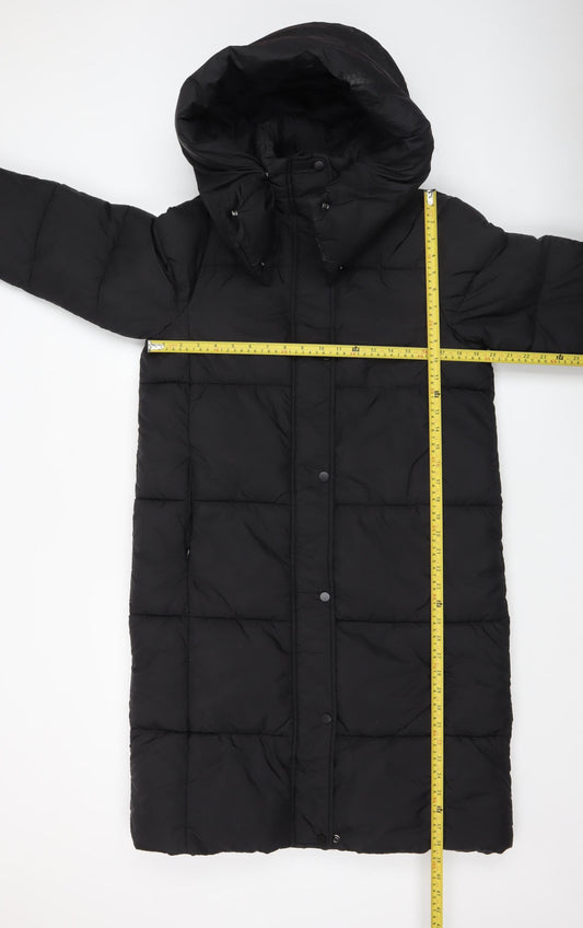 Womens UK Size XS Primark Black Puffer Jacket