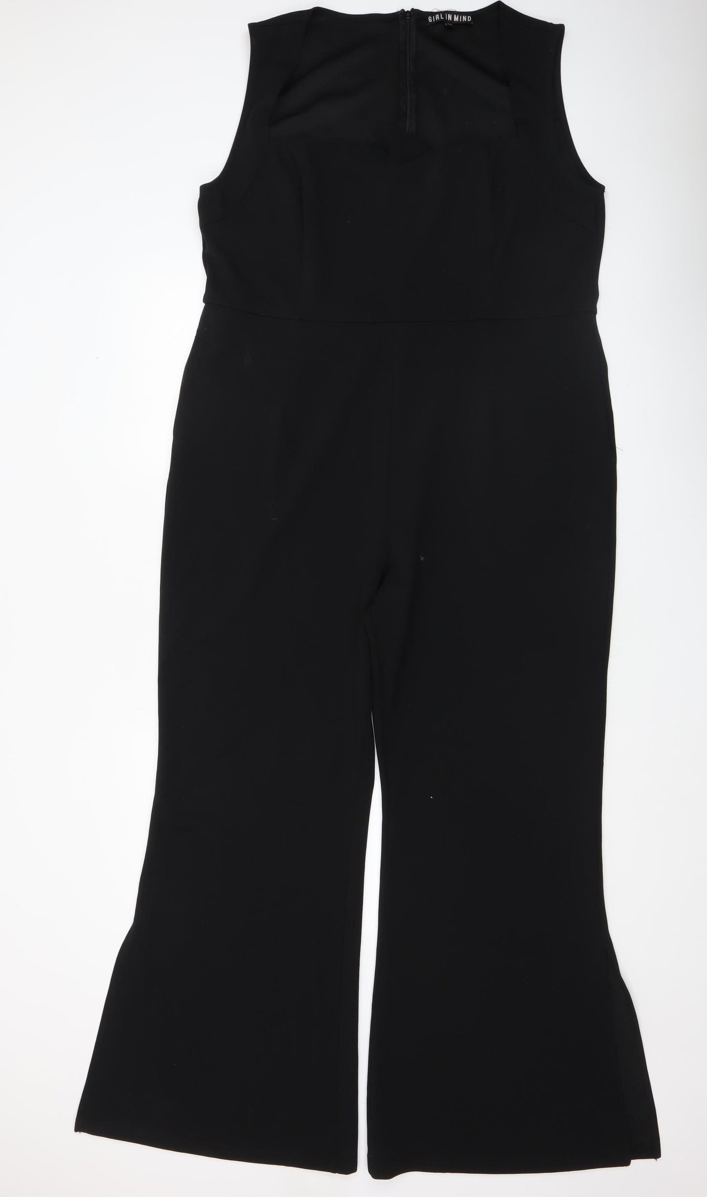 Womens UK Size 20 Girl In Mind One-Piece Black Jumpsuit