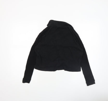 Womens UK Size 14 Firetrap Black Cropped Button-Up