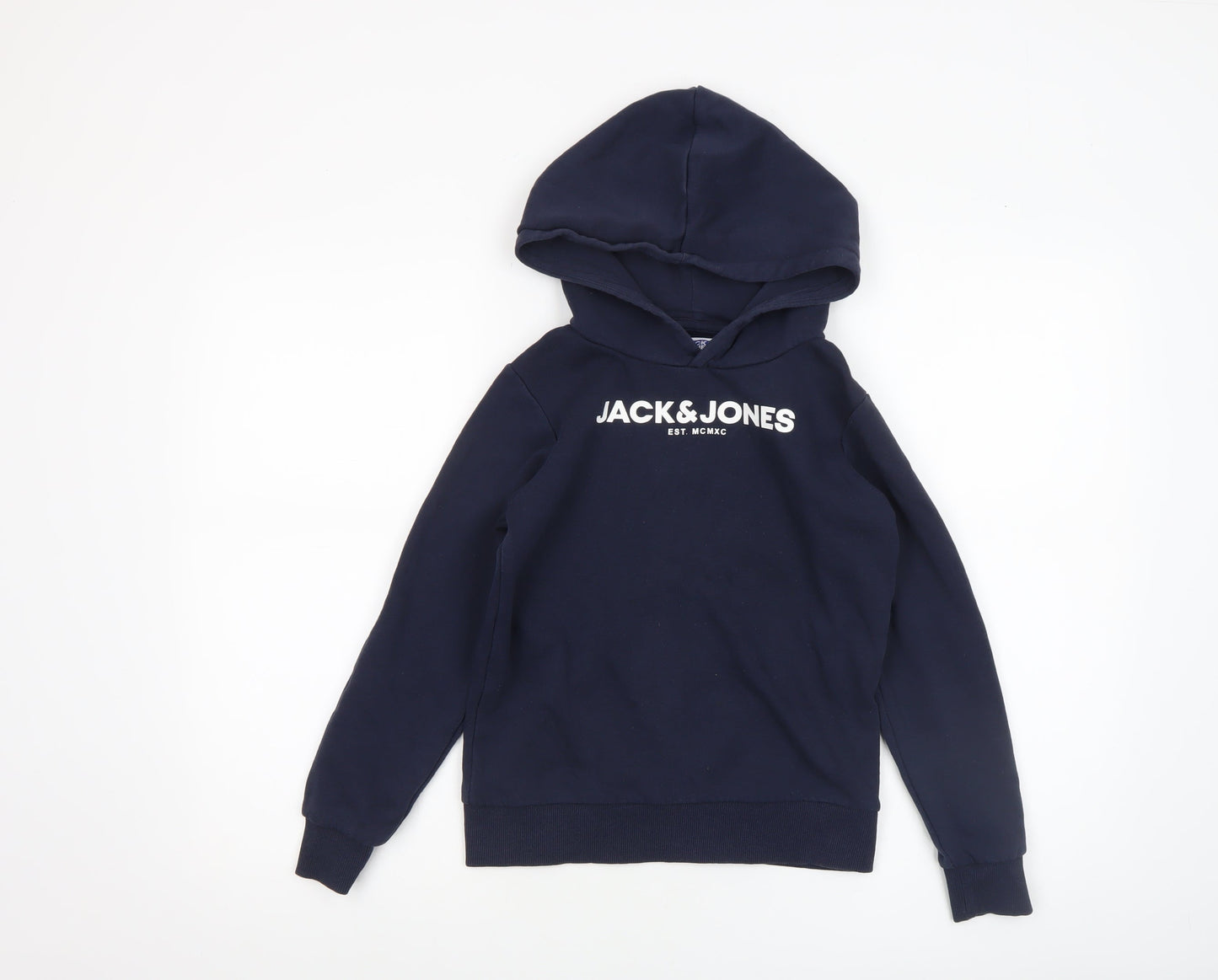 Boys UK Size 140 JACK & JONES Blue Pullover Hoodie