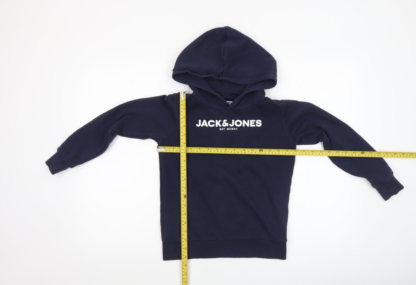 Boys UK Size 140 JACK & JONES Blue Pullover Hoodie