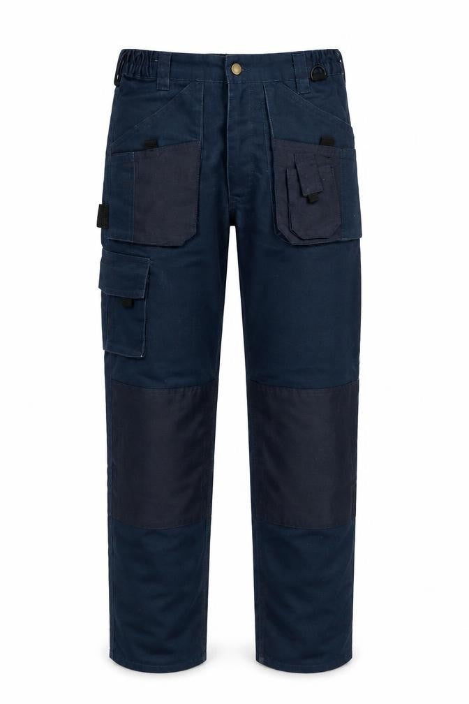 Mens UK Size 30 Blackrock Regular Fit Cargo Blue Trousers