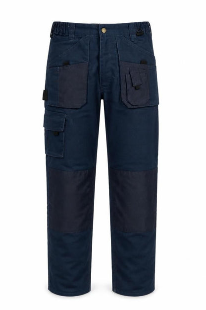 Mens UK Size 30 Blackrock Regular Fit Cargo Blue Trousers