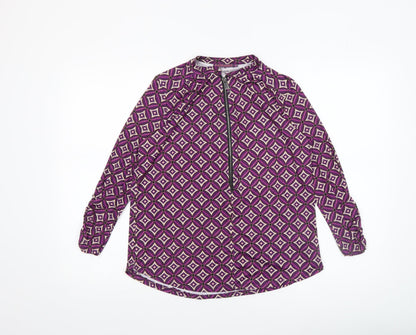Womens UK Size S Kate & Pippa Purple Basic Blouse
