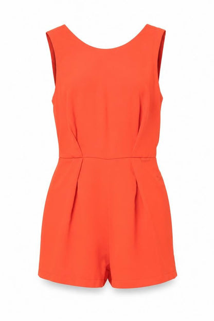 Womens UK Size 10 Topshop One-Piece Red Playsuit