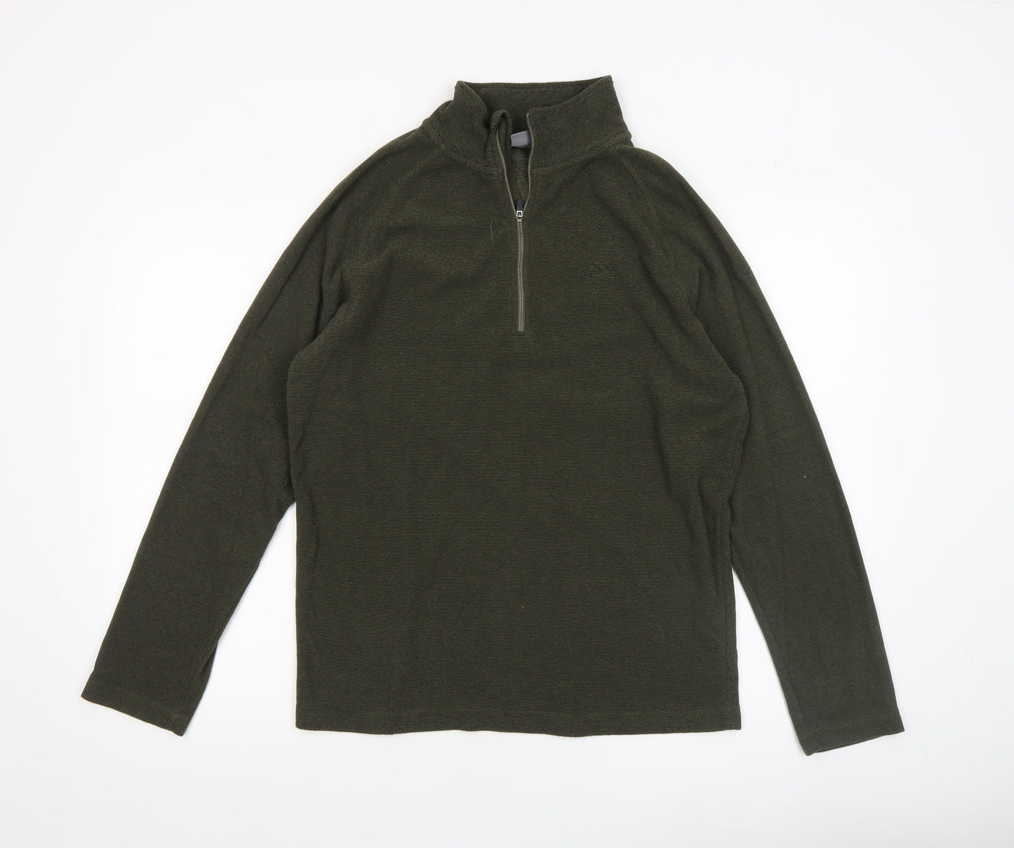 Mens UK Size M Trespass Green Henley Sweatshirt