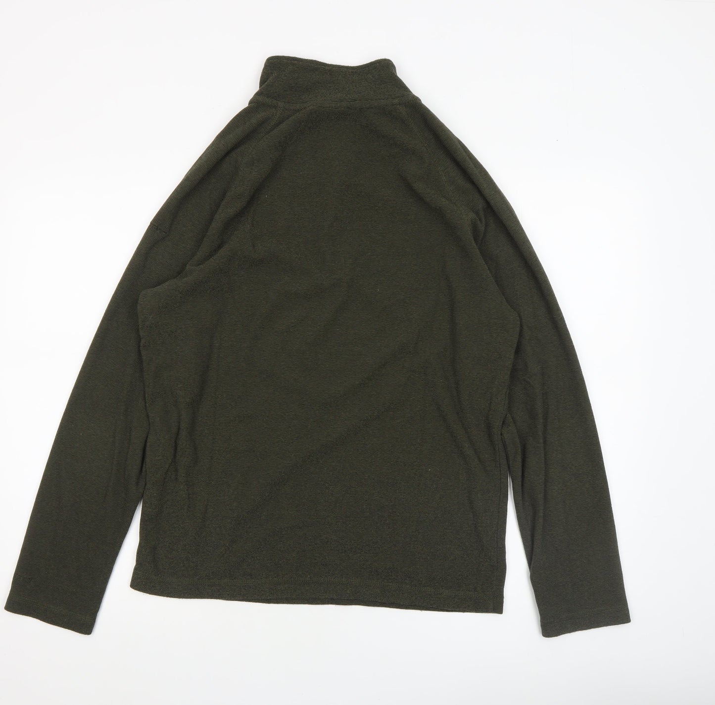 Mens UK Size M Trespass Green Henley Sweatshirt