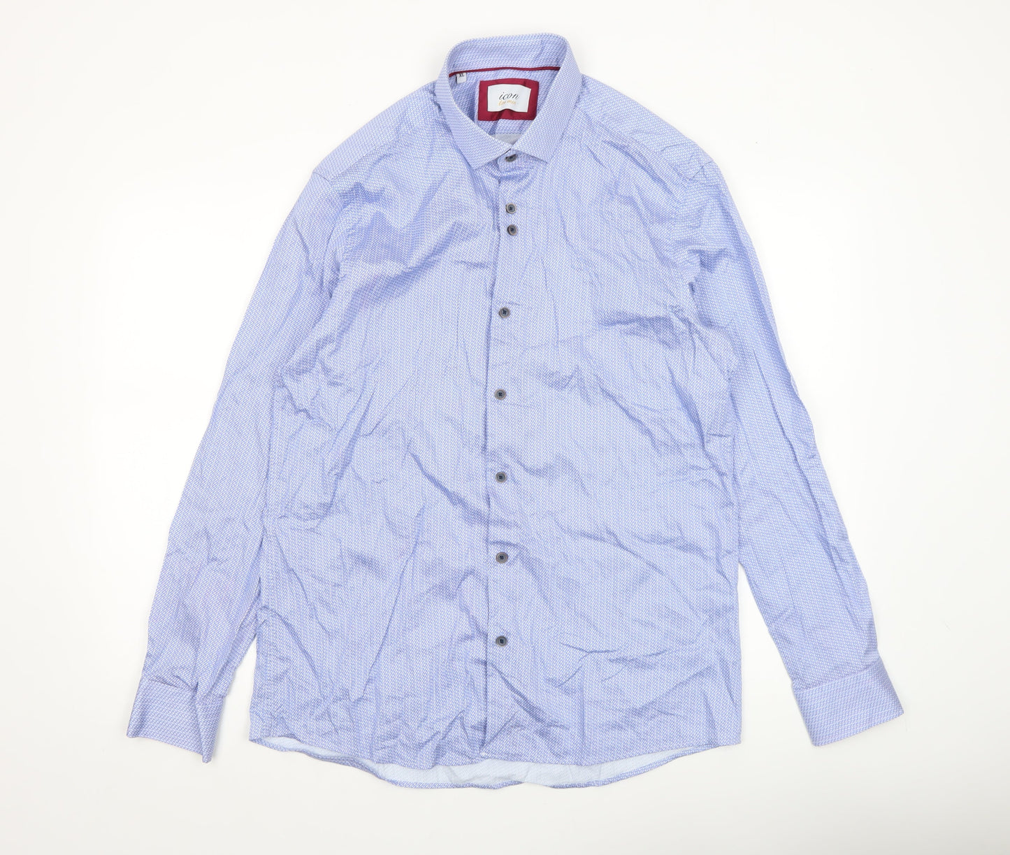 Mens UK Collar Size XL icon for men Smart Blue  Dress Shirt