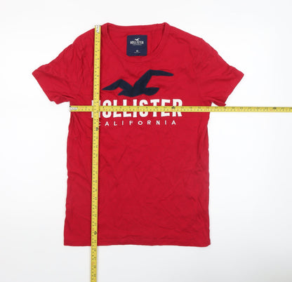 Mens UK Size XS Hollister Red  T-Shirt