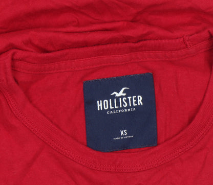 Mens UK Size XS Hollister Red  T-Shirt